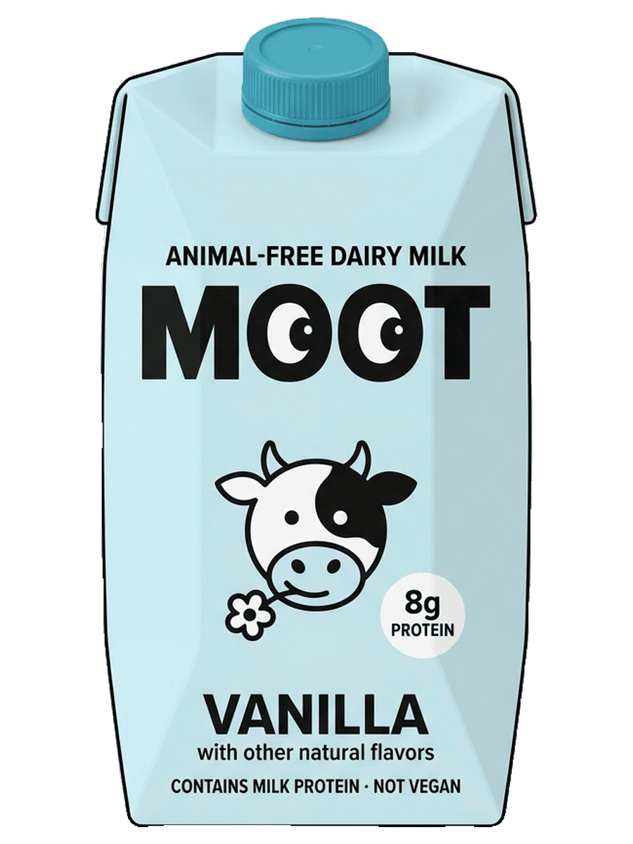 A Vanilla carton: animal-free dairy milk, with other natural flavors