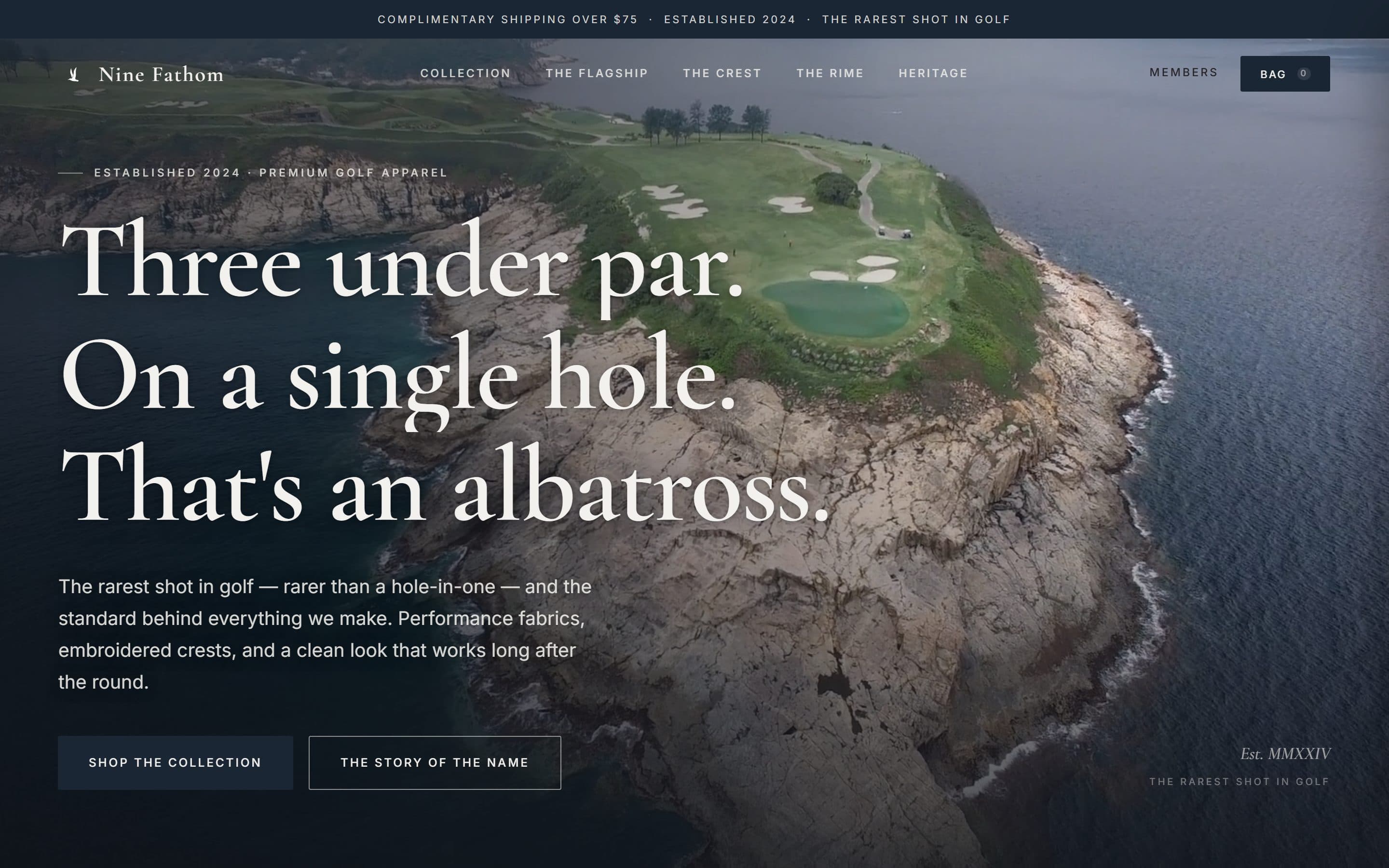 Screenshot of Nine Fathom